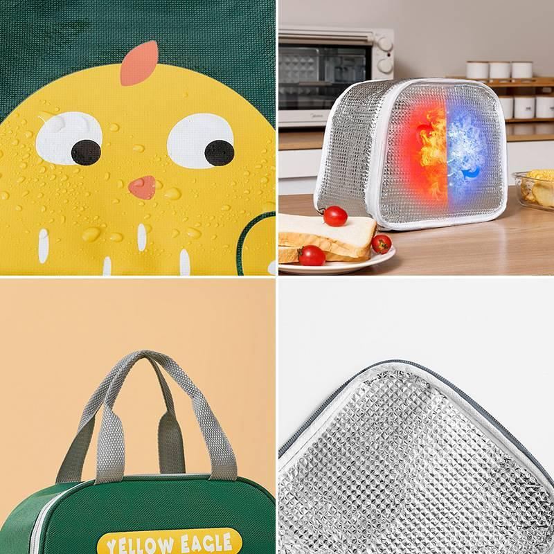 Reusable Cartoon Lunch Bag 4Colors 1PCS