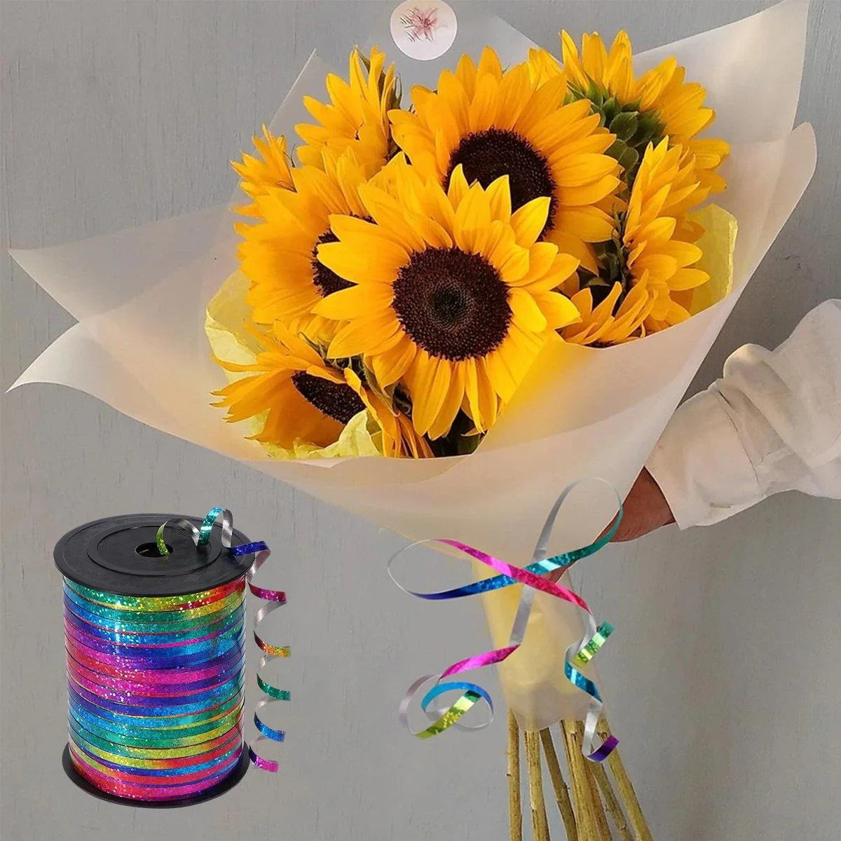 Glitter Laser Ribbon Party Banners Pull String Tie