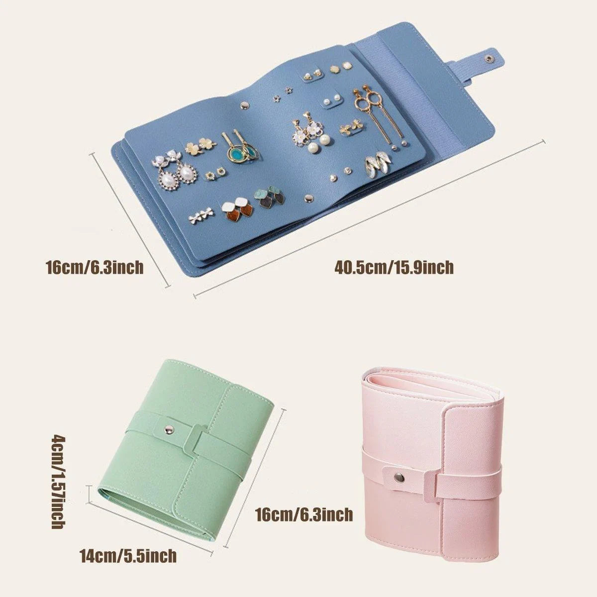 Jewellery Storage Bag Portable Organizer Pouch 3Colours 1PC