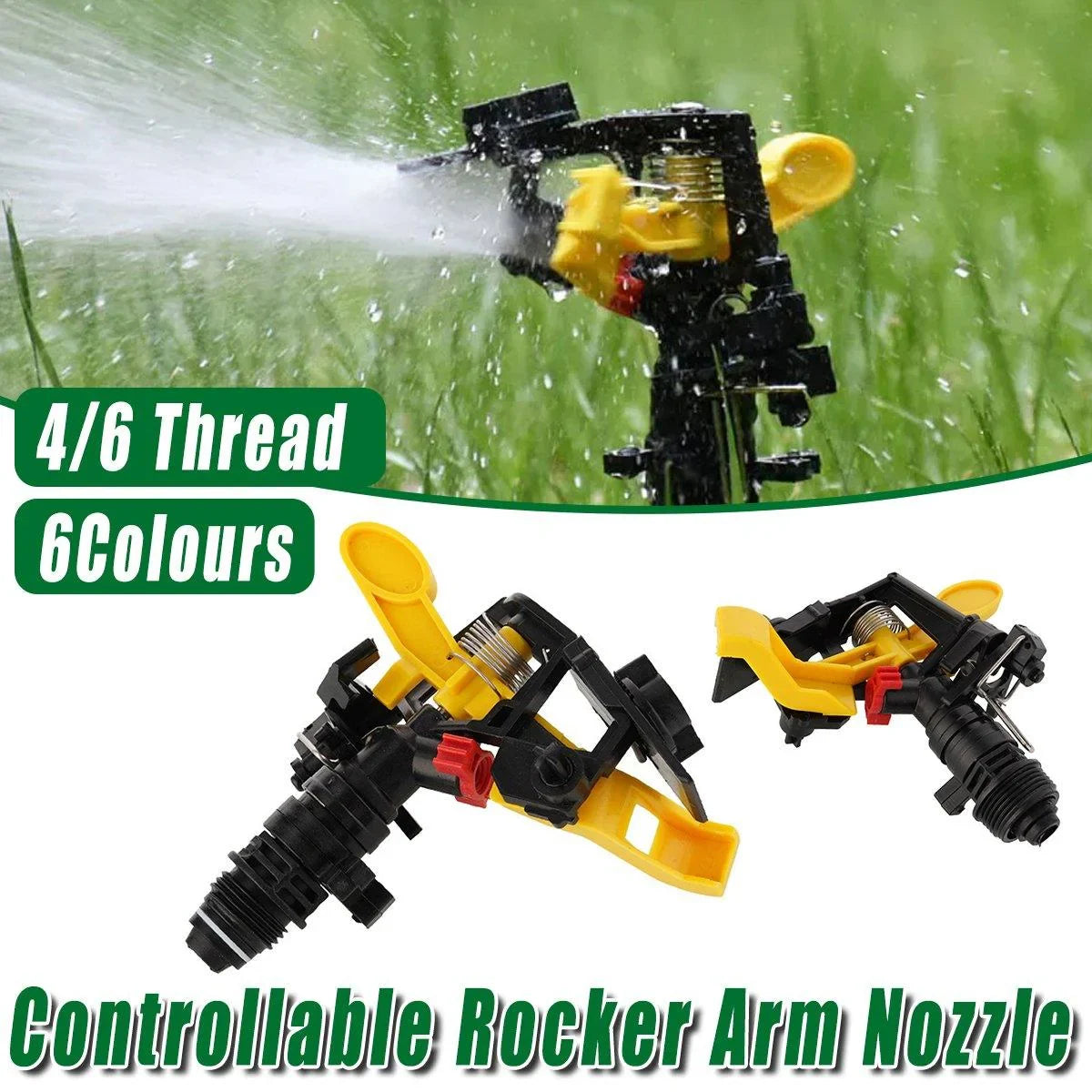 Agricultural Irrigation Lawn Rotating Sprinkler Heads 6Colours 1PCS