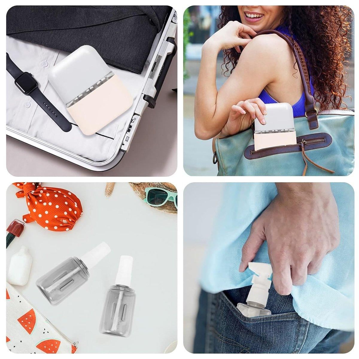 Portable Transparent Plastic Bottling 3 Colors 1Set