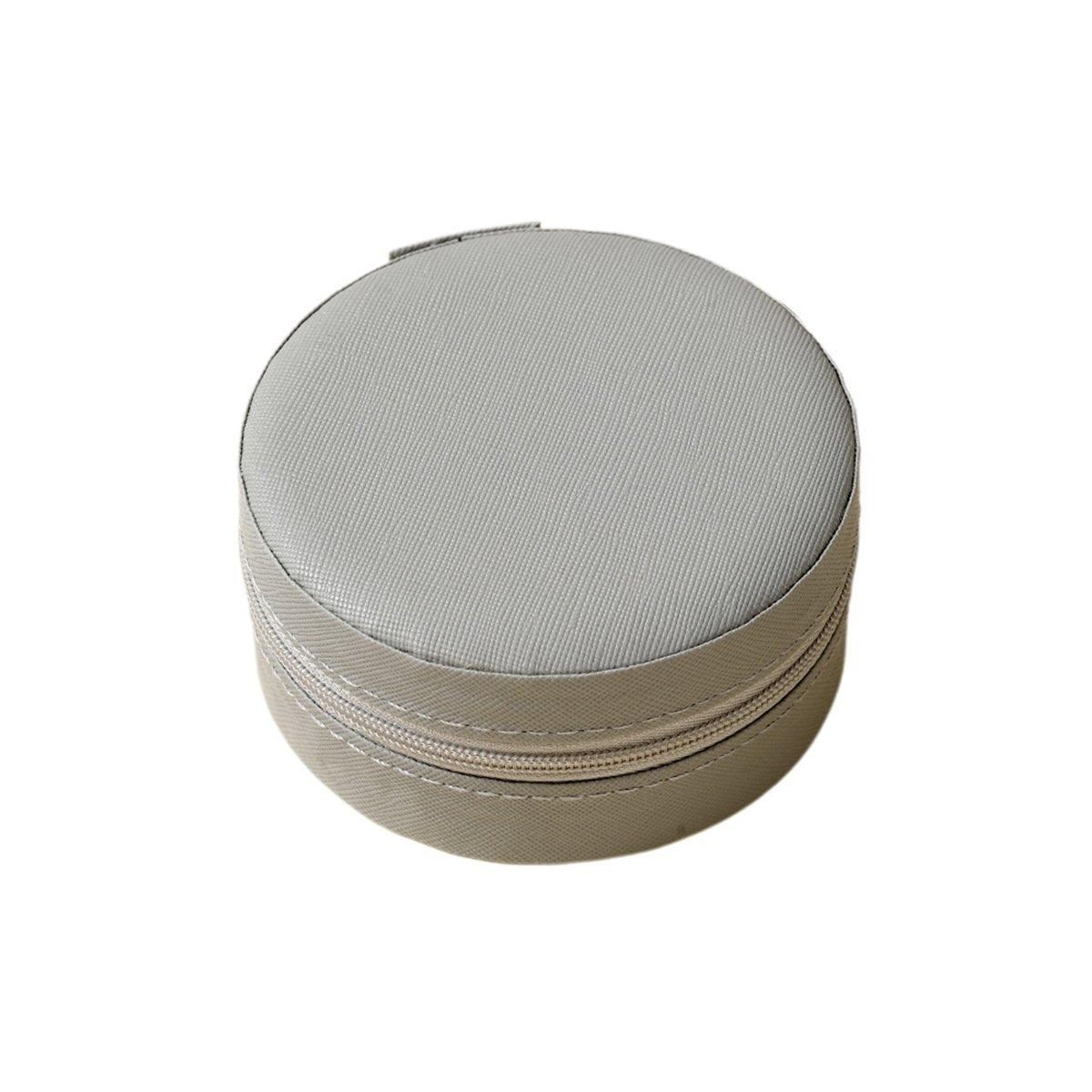 PU Leather Round Jewelry Boxes 1PC