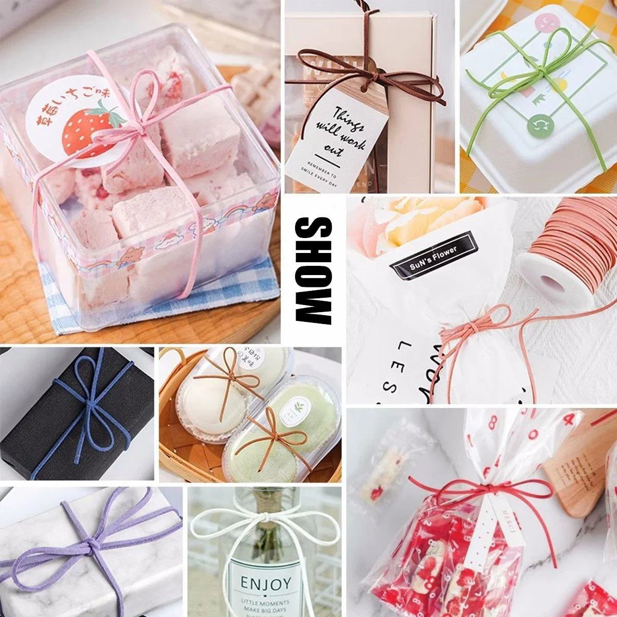 32 Colours Leather Rope Gift Box Packaging Belt