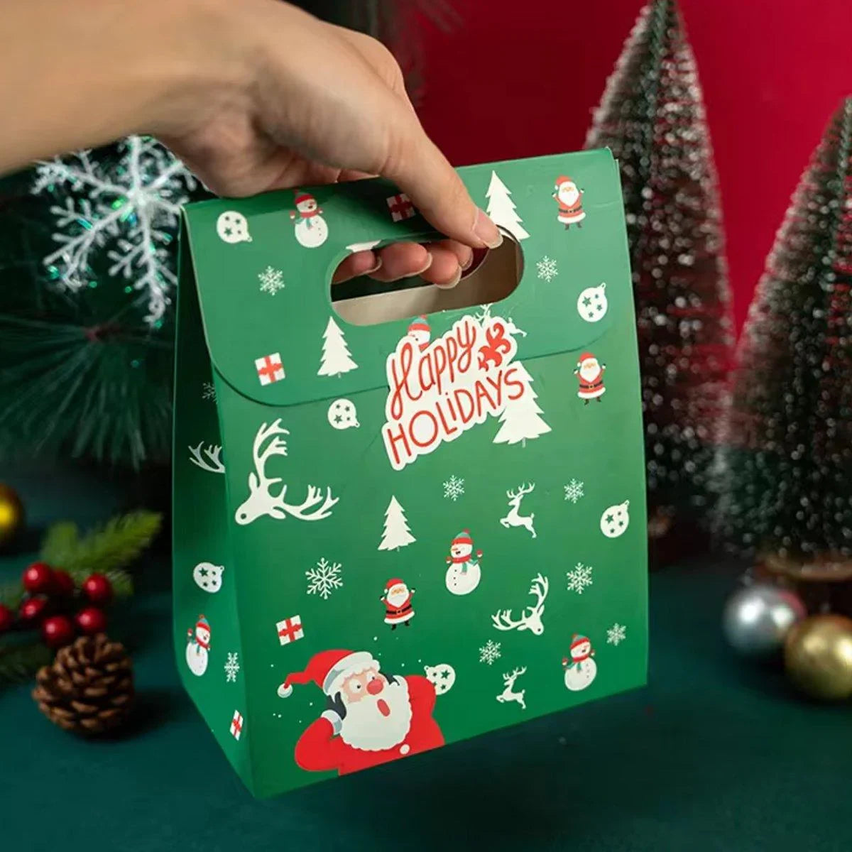 Celebrate the festive season with our Christmas Candy Cookie Biscuit Packaging Boxes.