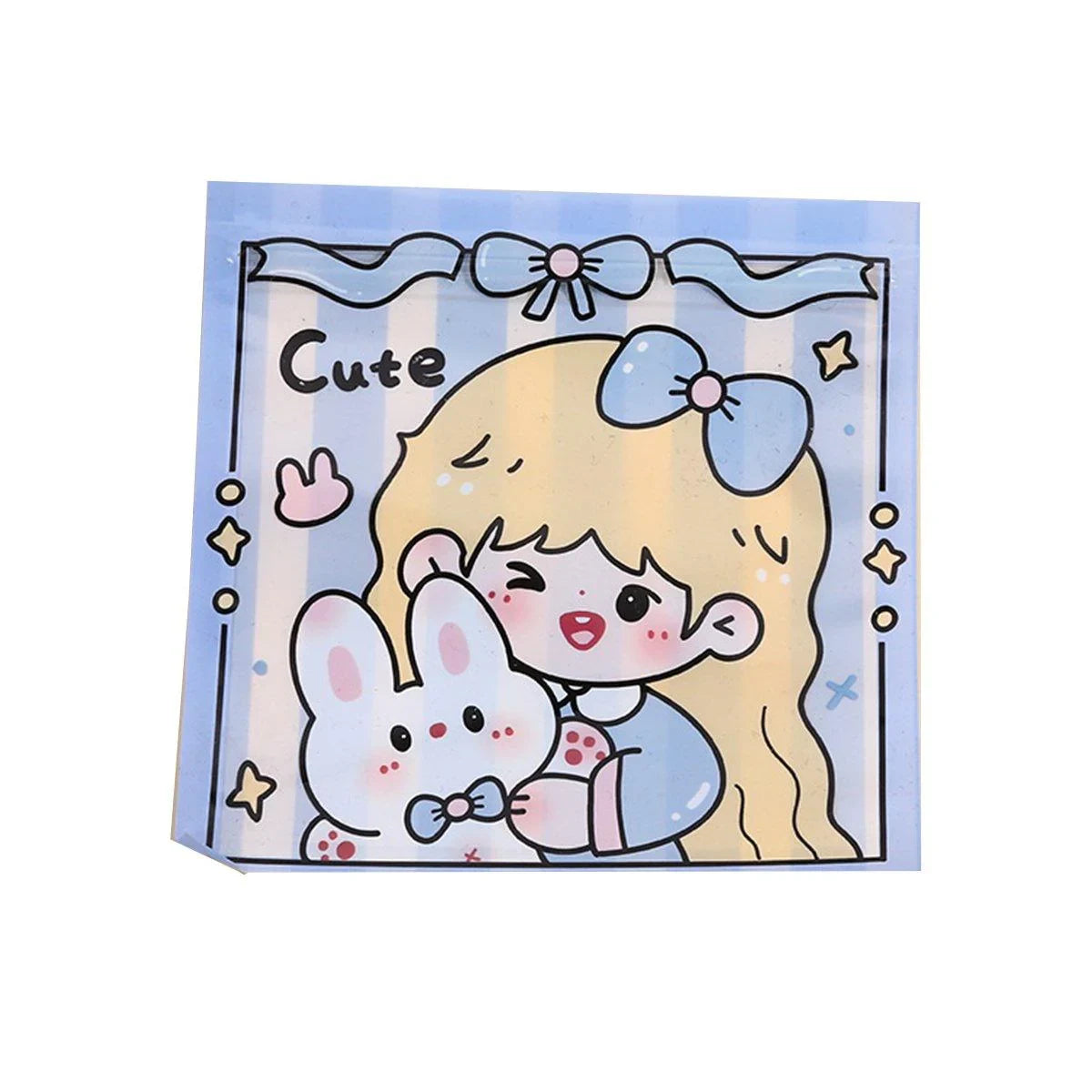 These cute cartoon Ziplock bags are perfect for keeping your snacks, candies, and cookies fresh and secure.