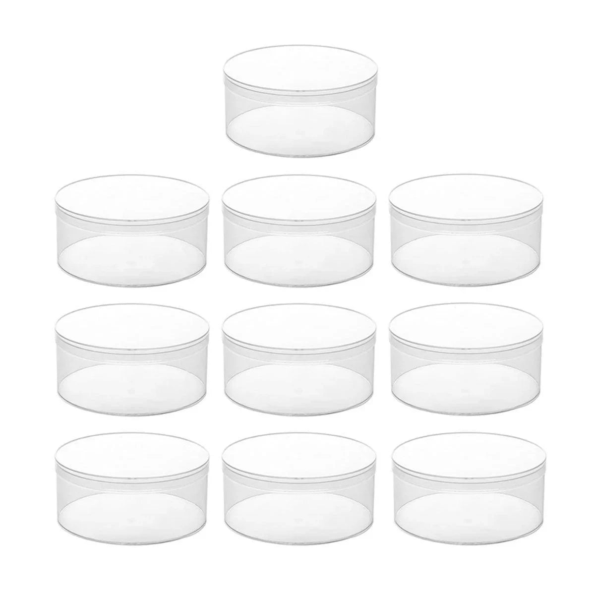 Transparent Plastic Box Round10PCS