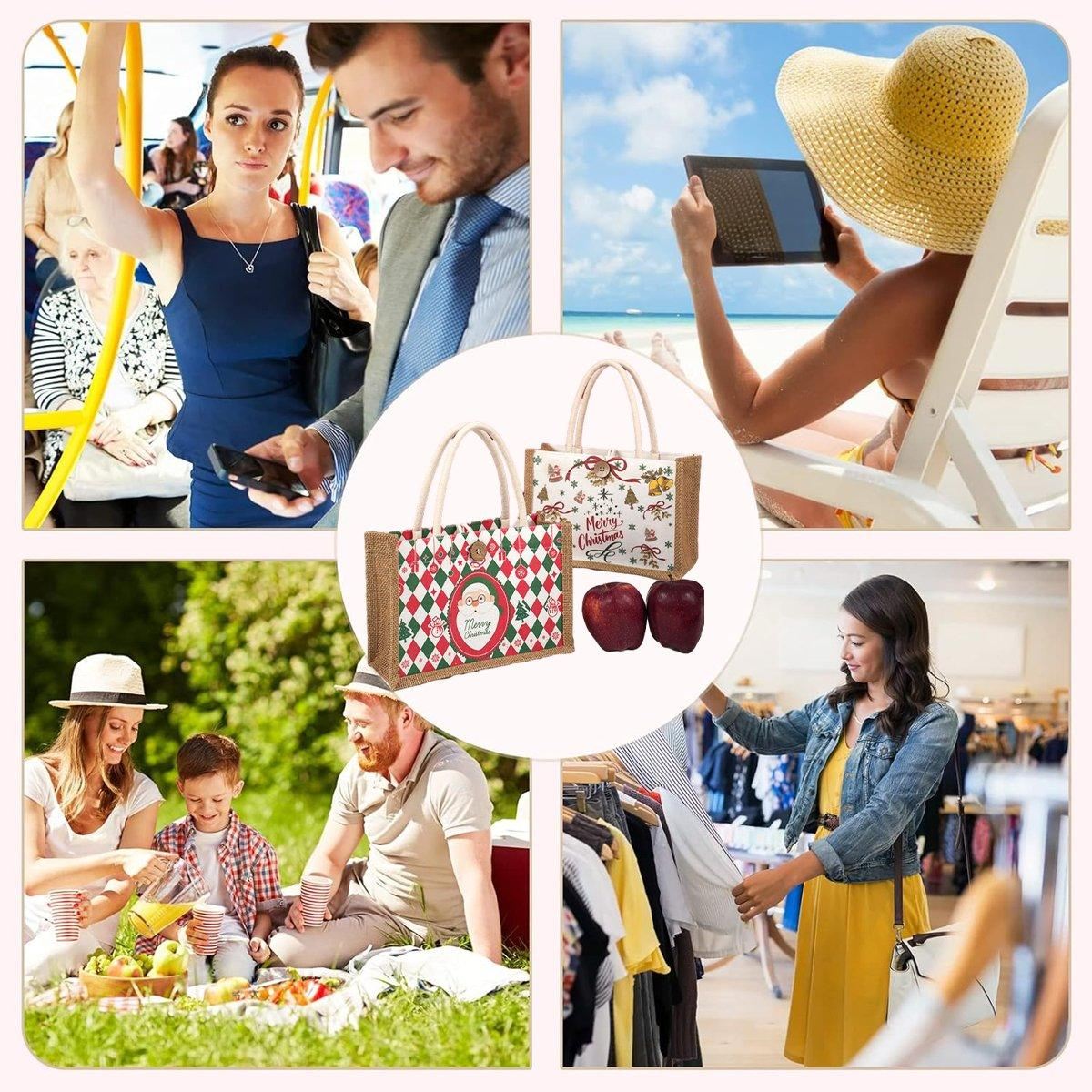 Christmas Santa Claus Gift Bag Apple Packaging Bag 1PCS