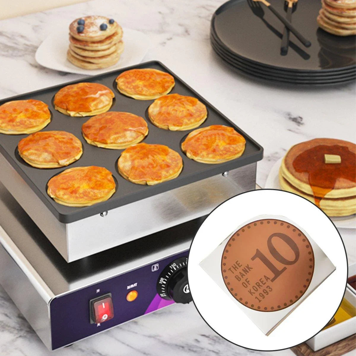 Paper Food Packaging Boxes Round 100PCS