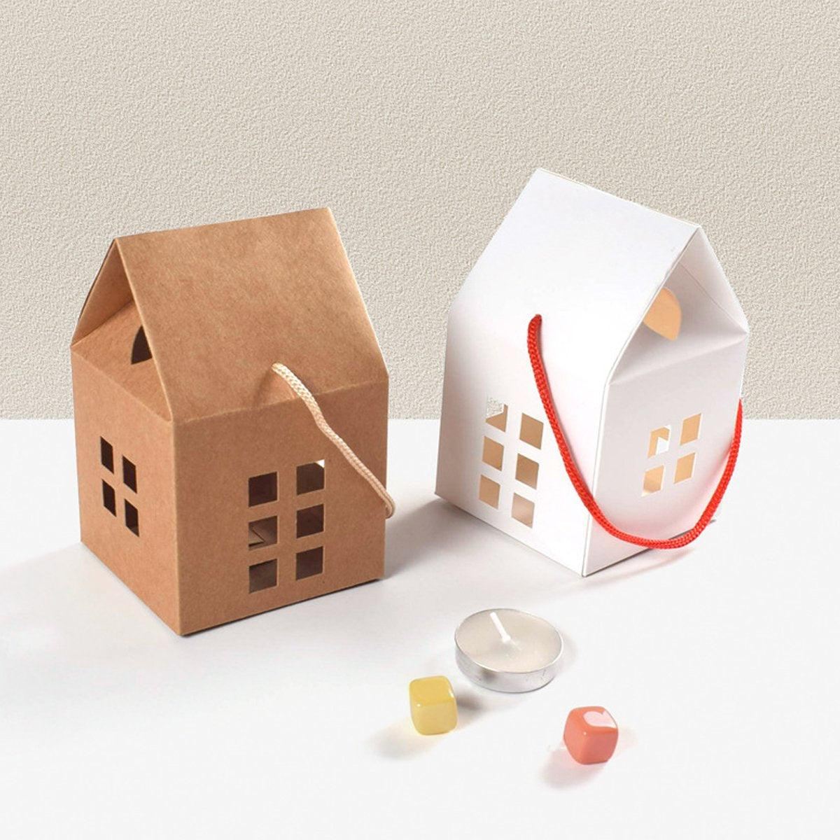 25PCS Cookie Candy Box Paper Gift Packing