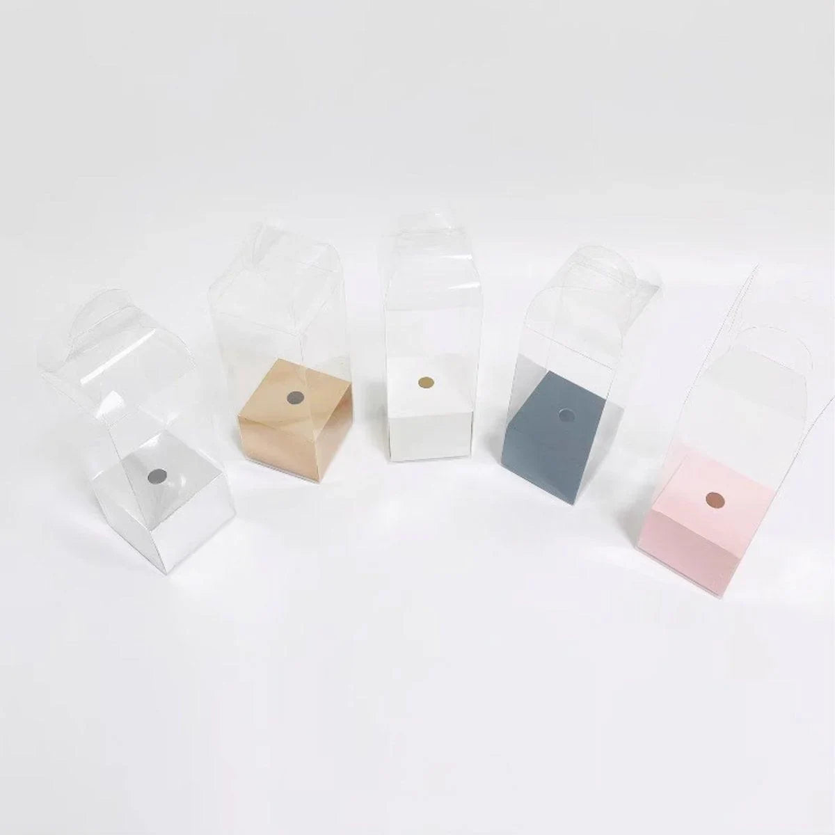 Clear PVC Flower Boxes Gift Packaging 10PCS