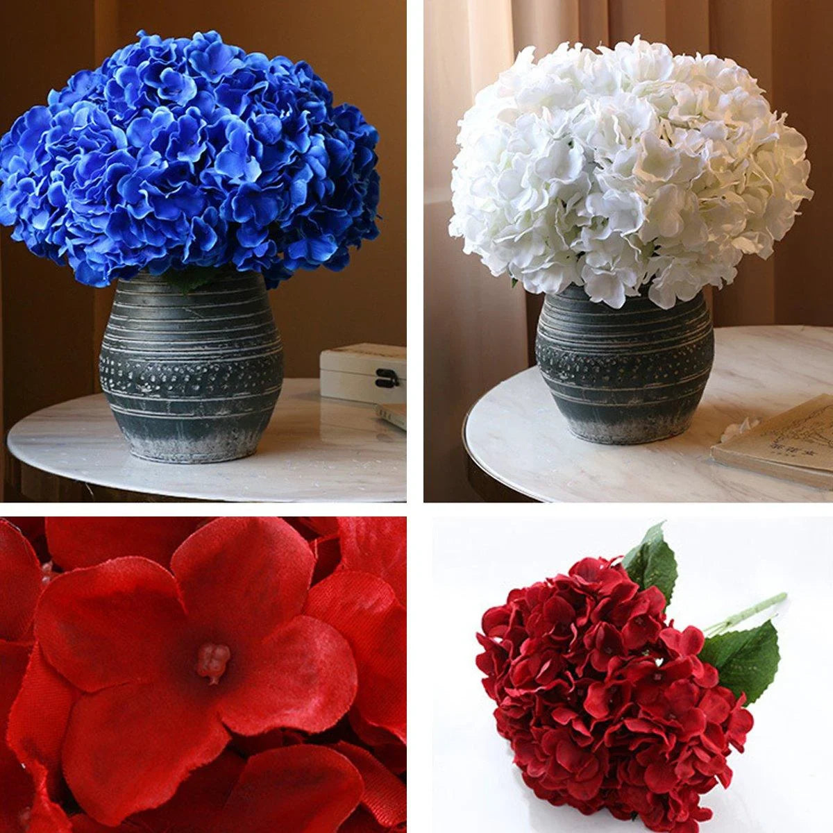 Hydrangea Artificial Flowers 3PCS