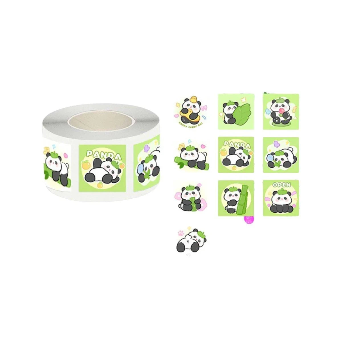 5Rolls Seal Stickers Cartoon Hand Account Stickers