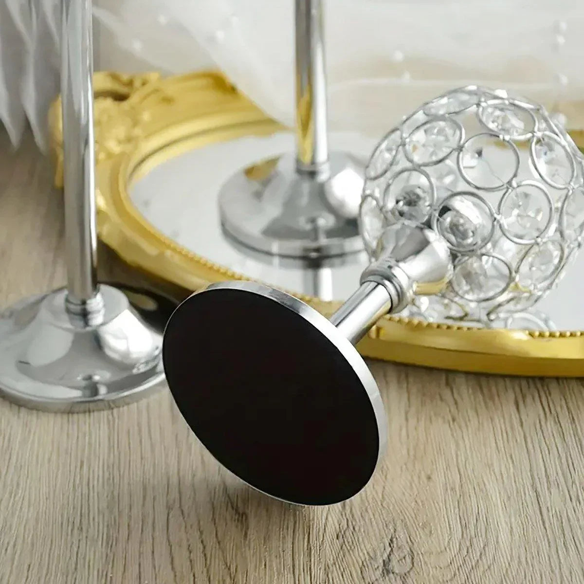 3PCS Crystal Candle Holders