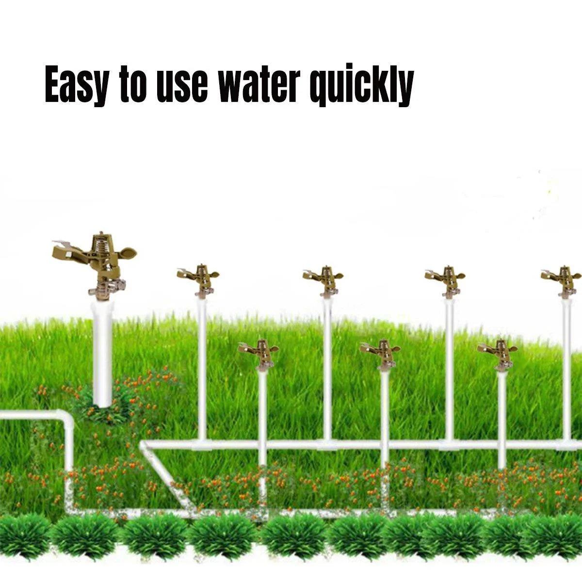 Garden Lawn Sprinkler Rotating Head  Nozzle 1PC