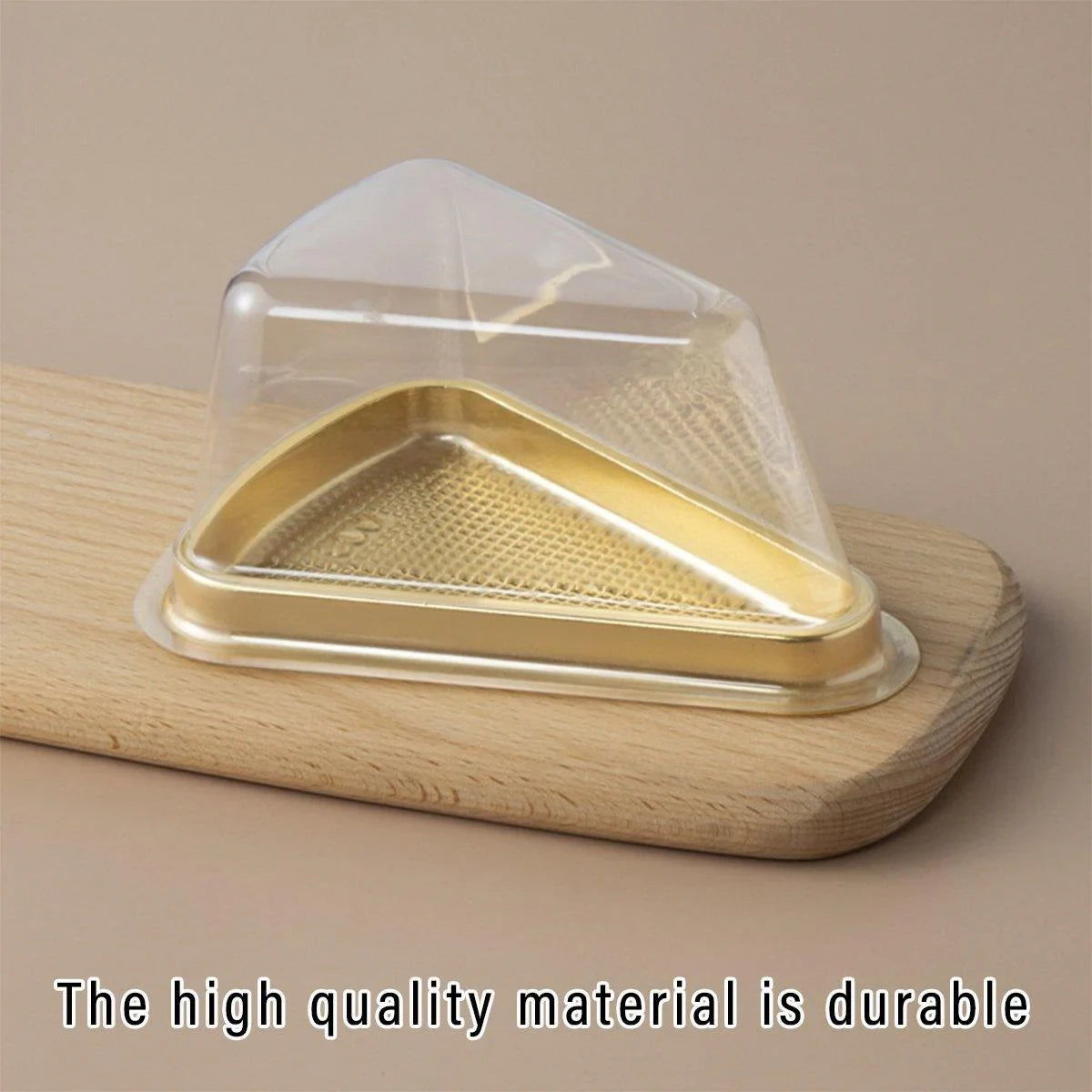 Triangle Cake Box Gold 100PCS