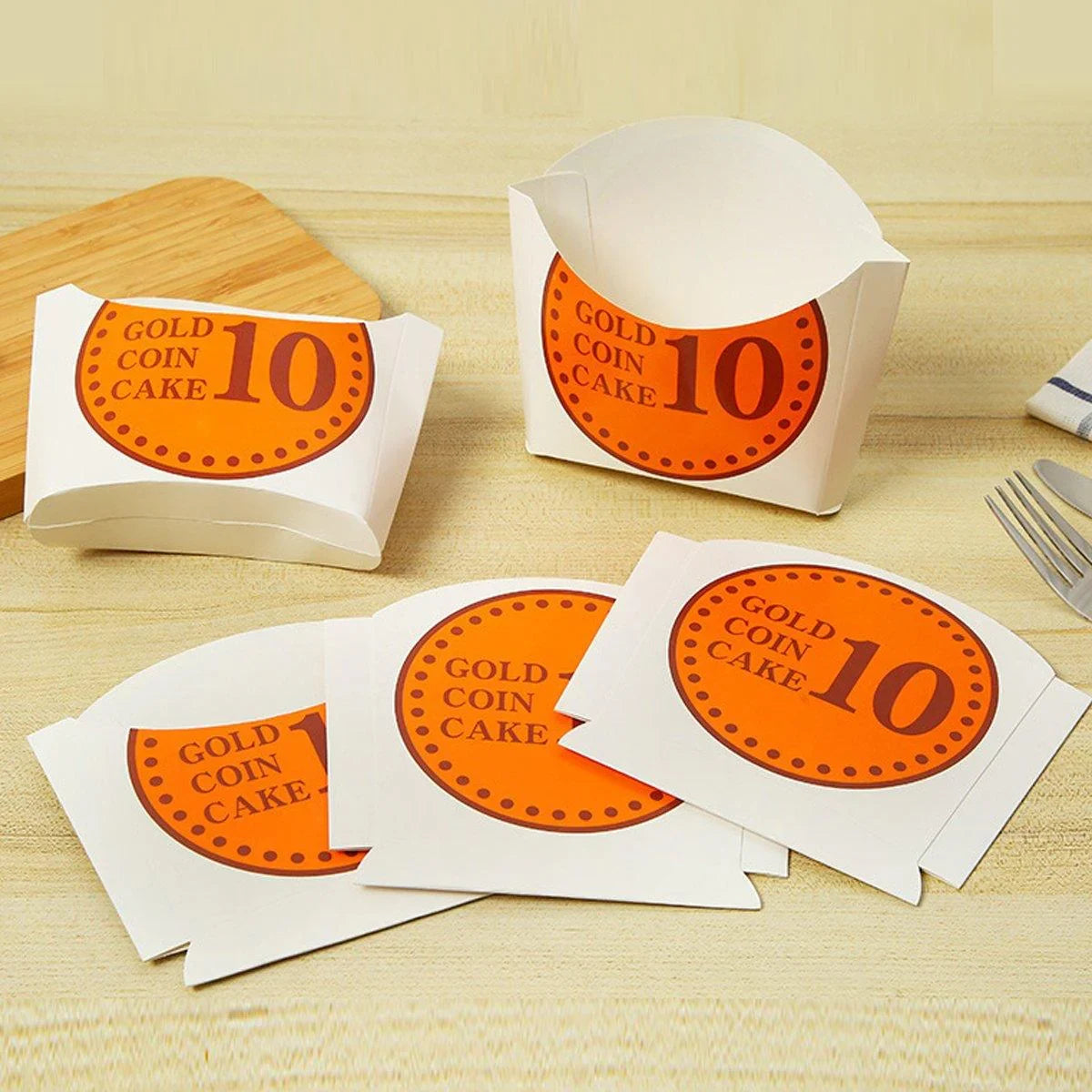 White Cardboard Bread Boxes 100PCS