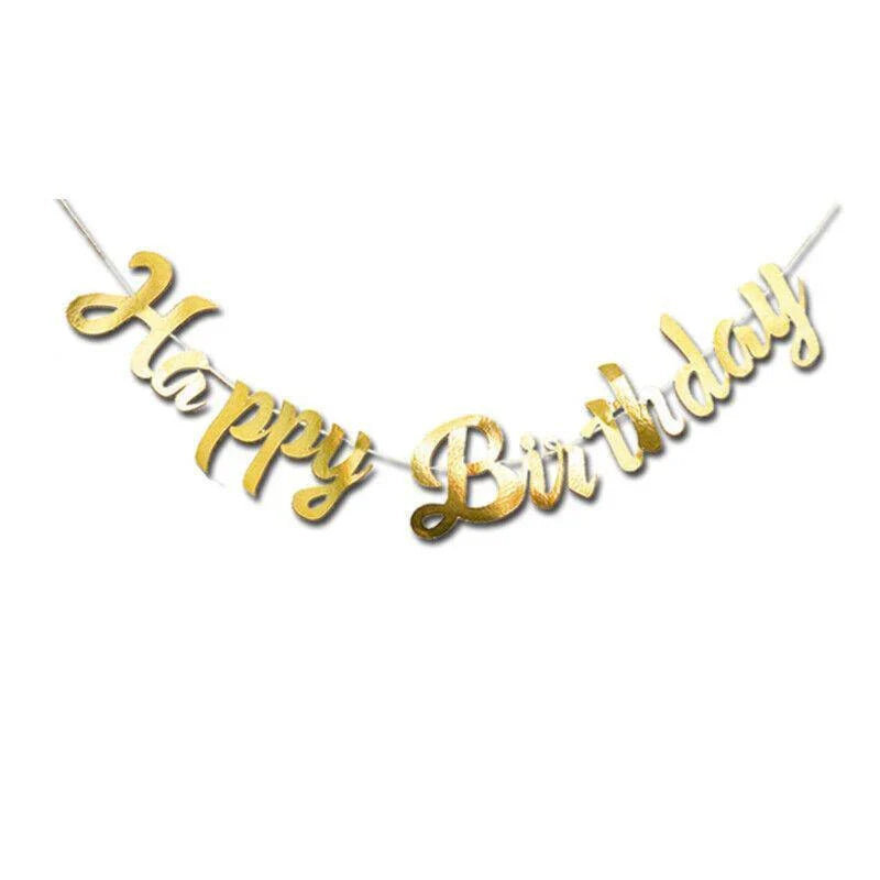 Happy Birthday Banner Party Decorations 3Colors 1PC