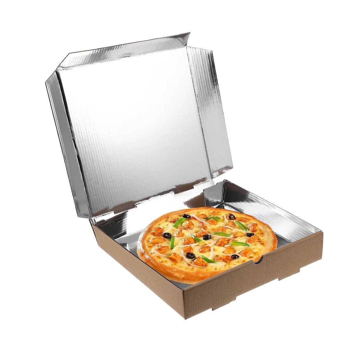 Pizza Boxes Aluminum Foil Lining Heat Retention 50PCS