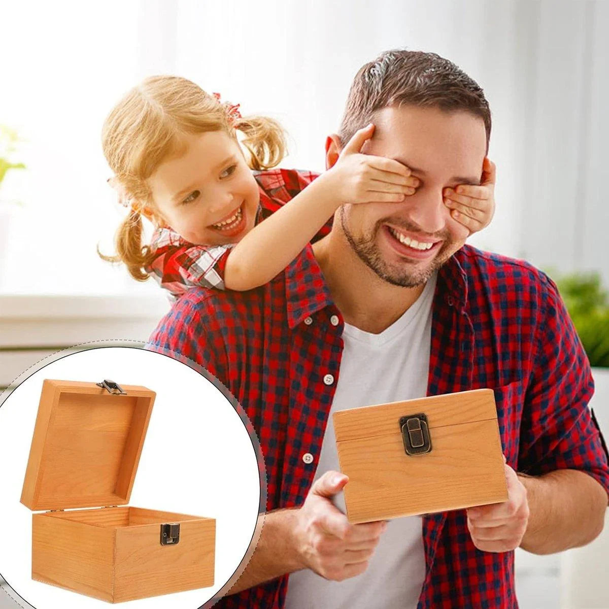Pine Wooden Gift Box 1PC