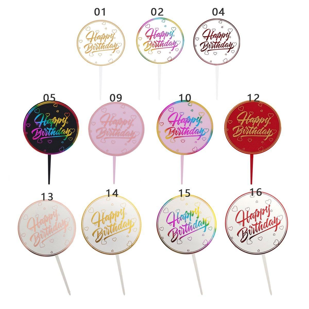 Cake Topper Acrylic Party Decoration 1PC