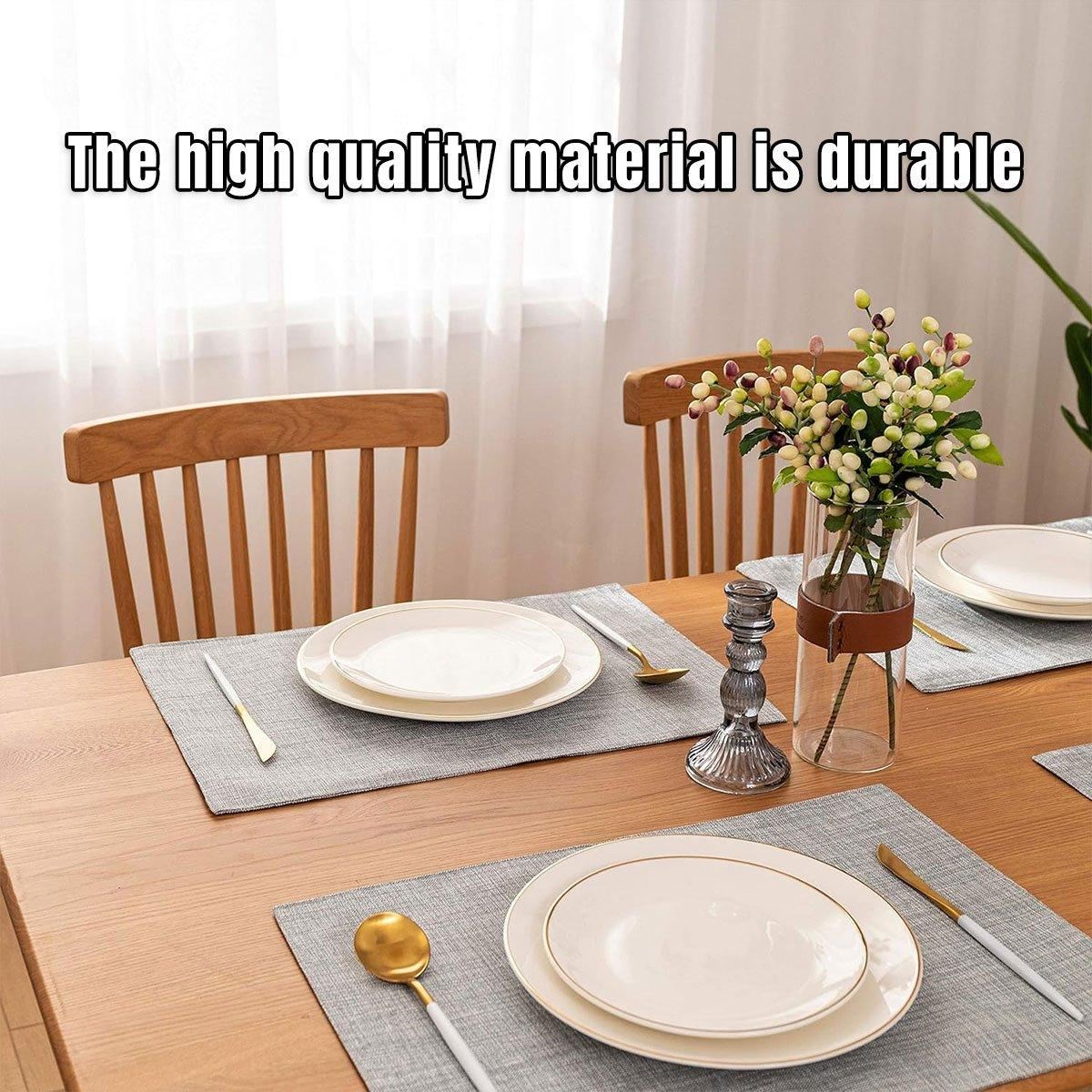 PVC Braided Non Slip Placemats  4PCS