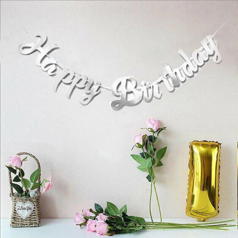 Happy Birthday Banner Party Decorations 3Colors 1PC