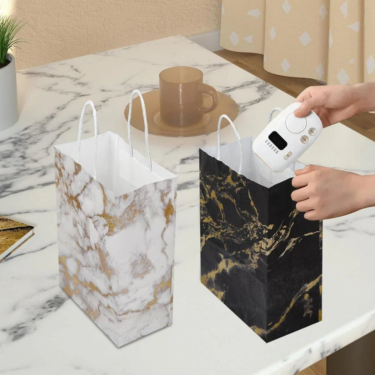 25PCS Shopping Paper Bag Handbag Party Favor Gift Bags