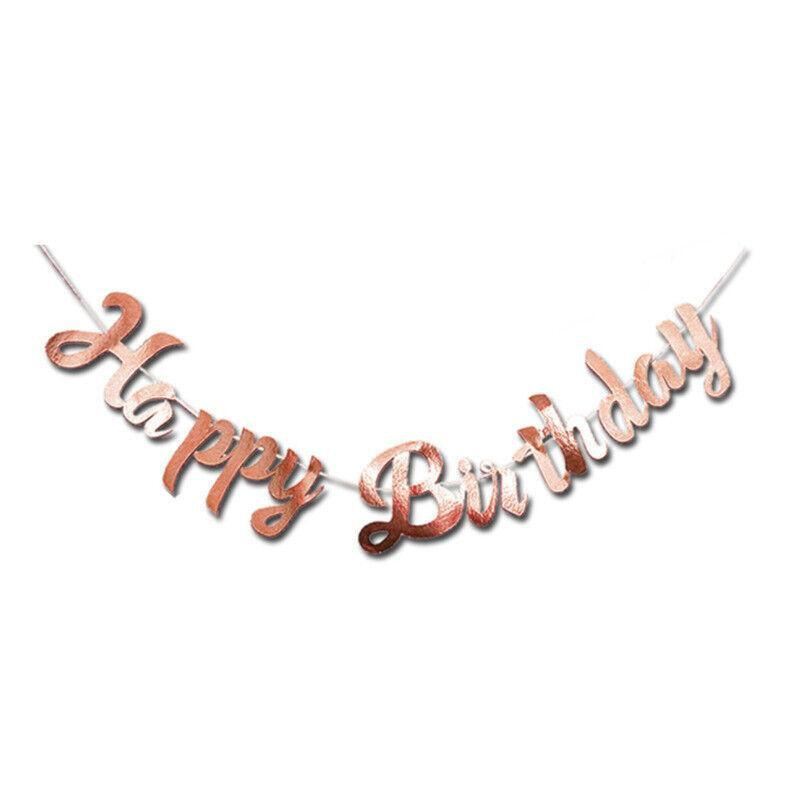 Happy Birthday Banner Party Decorations 3Colors 1PC