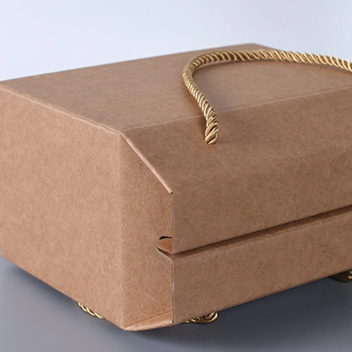 20PCS Kraft Paper Cookie Boxes Bakery Packaging Brown Biscuit Gift Treat Boxes
