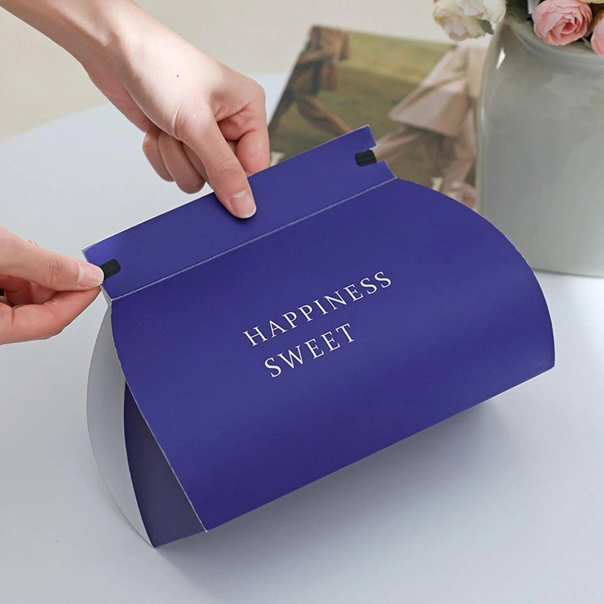 Food-Grade Paperboard Stylish Cake and Mousse Pastry Boxes 10pcs