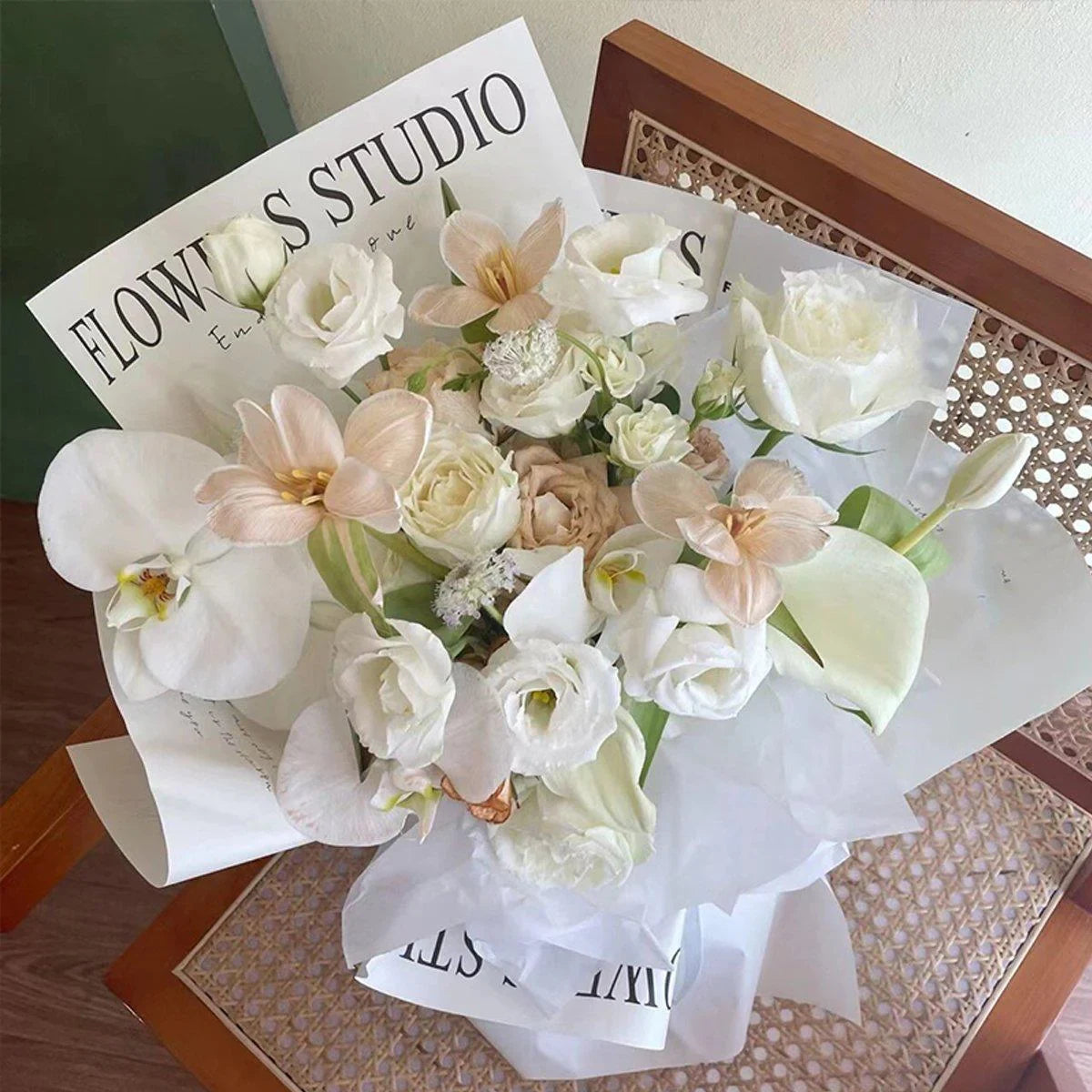 Wrapping Paper Floral Packaging 100 PCS