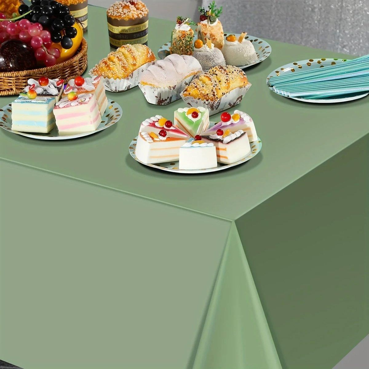 Disposable Tablecloths Green 6PCS