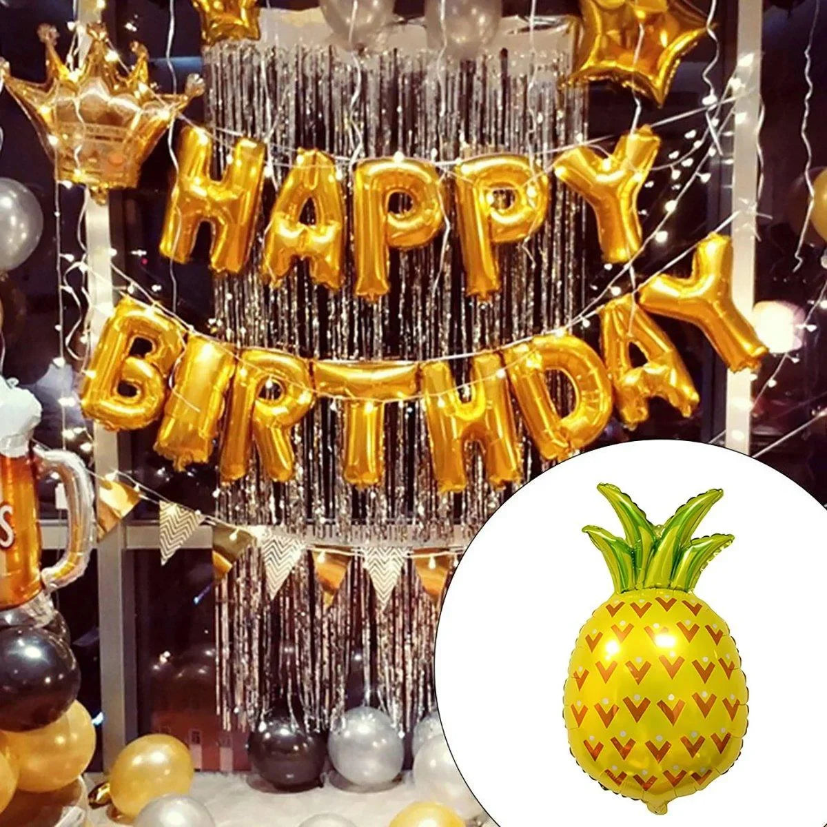 5PCS Colourful Aluminium Foil Balloons