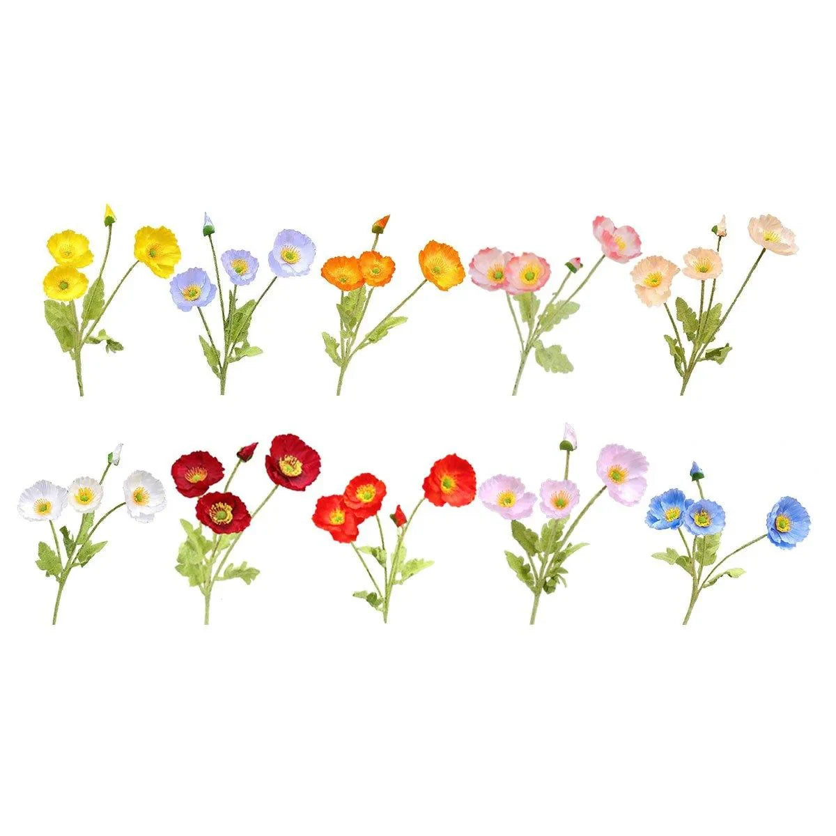 10PCS Simulation Flocking Corn Silk Flowers