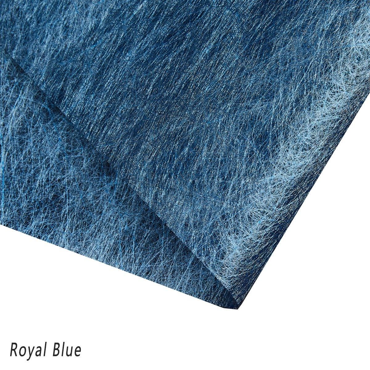 A selection of fabric sheets in various colors, including pink, white, brown, and blue.