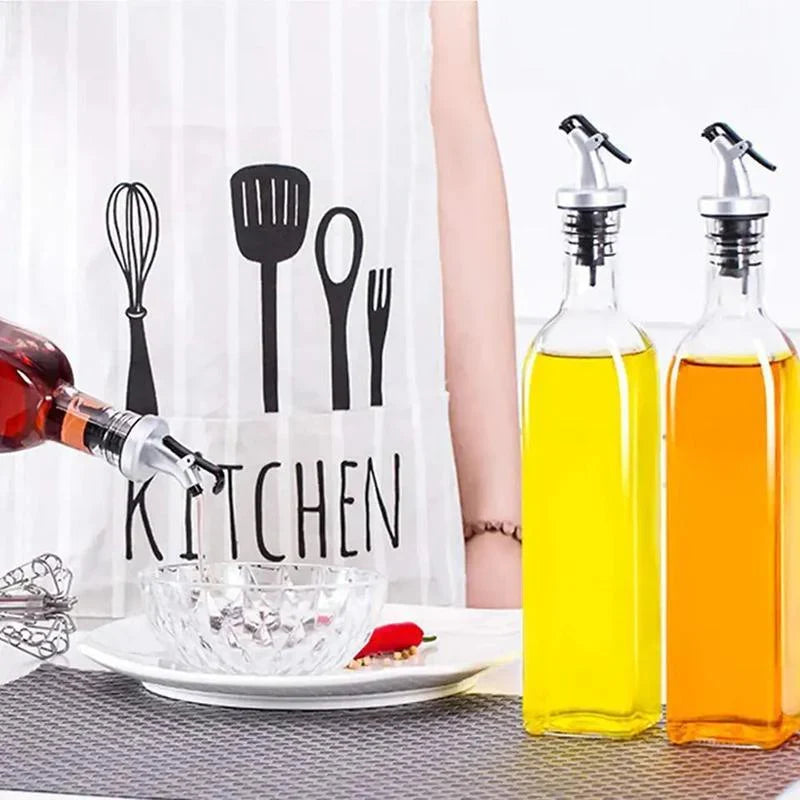 250/500ml Olive Oil Vinegar Dispenser Glass Bottle Kitchen Tools Cooking 1-2PCS