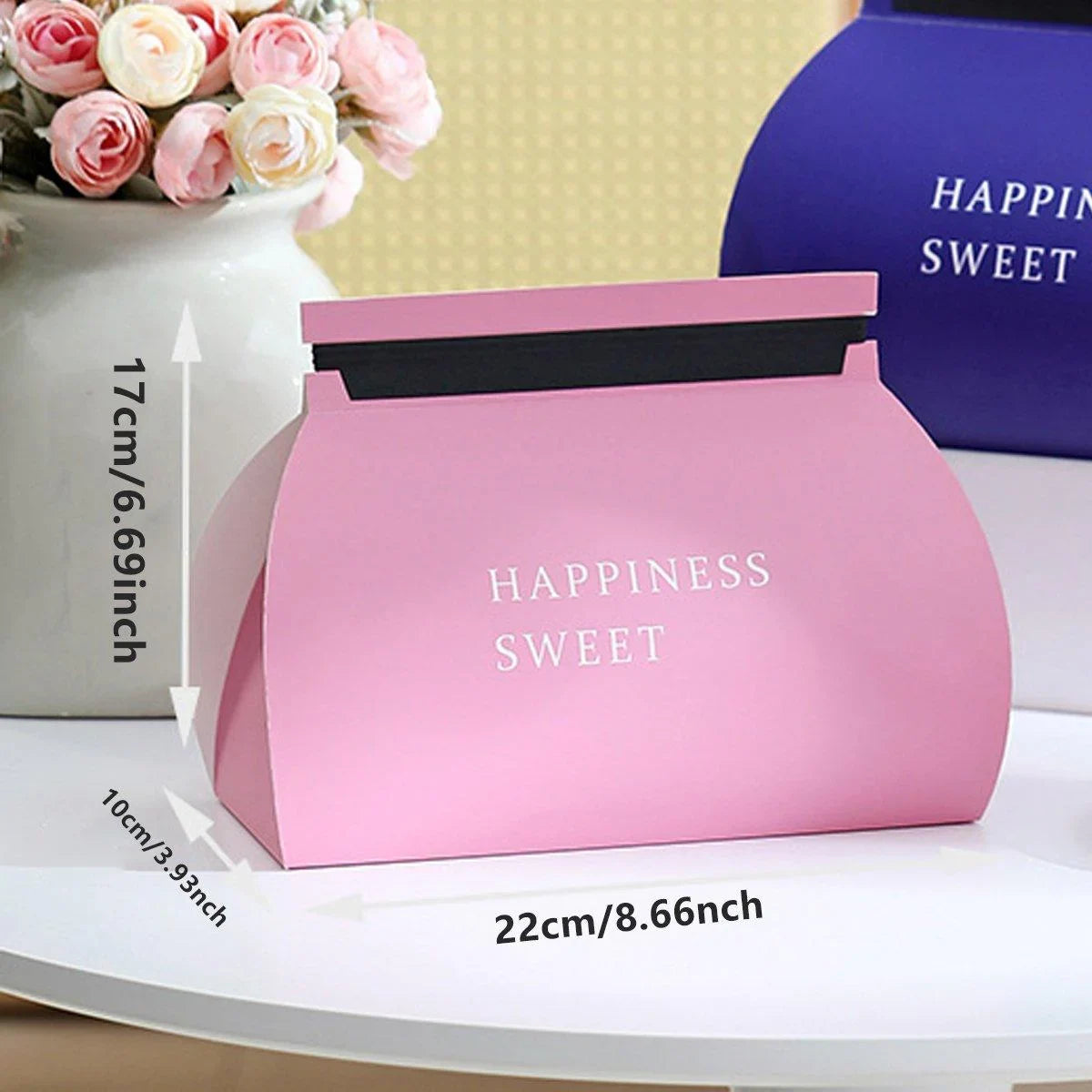 Food-Grade Paperboard Stylish Cake and Mousse Pastry Boxes 10pcs