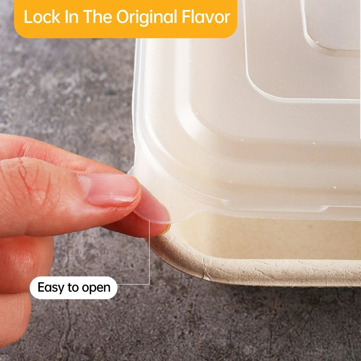 Plant Fibers Takeaway Containers Boxes 25-50pcs