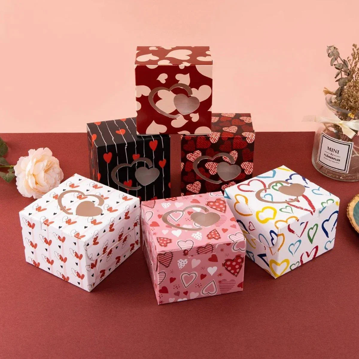 25PCS Large Square Colour Gift Boxes