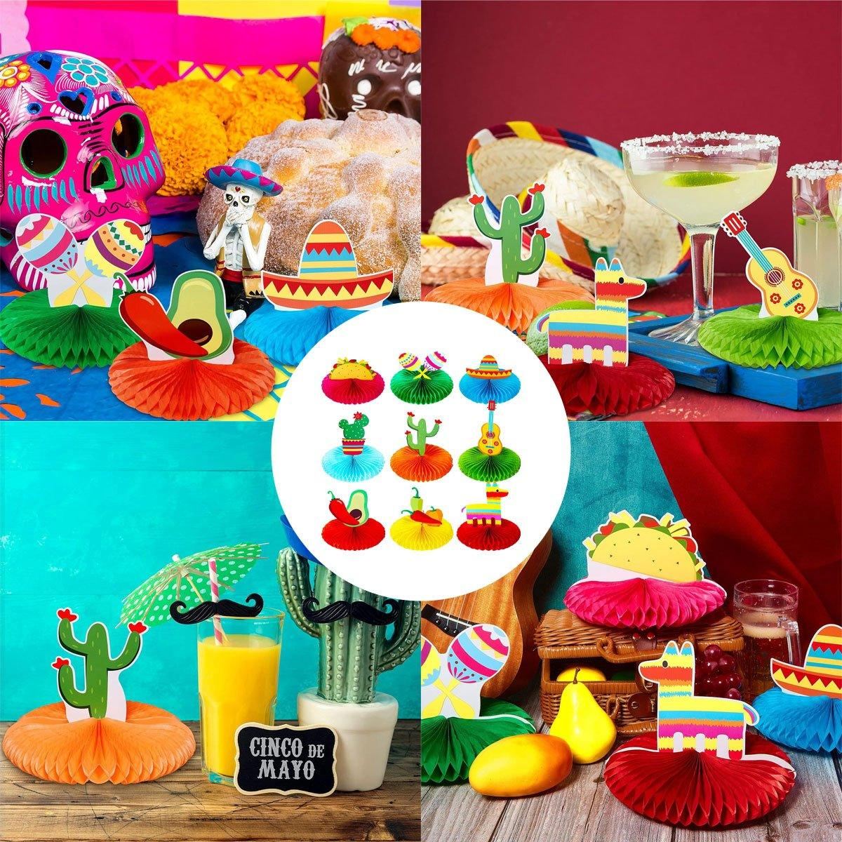 3 Set Honeycomb Tissue Paper Ball Bottom Party Decoration