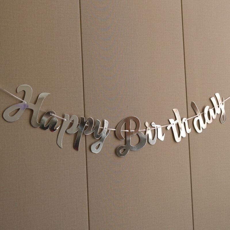 Happy Birthday Banner Party Decorations 3Colors 1PC