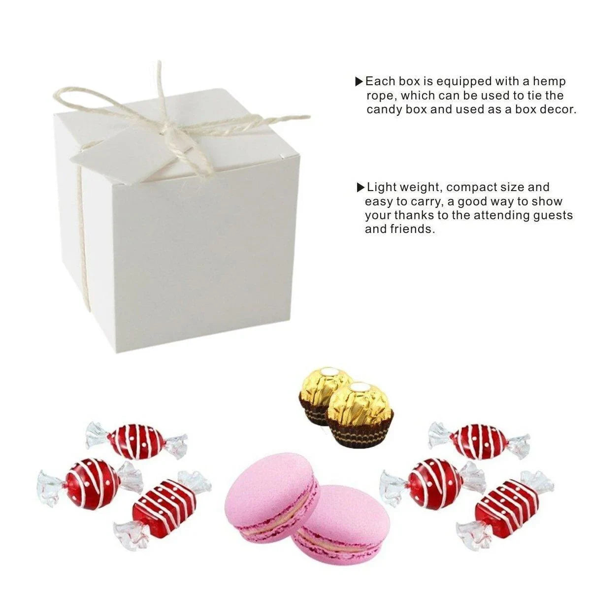 Kraft Paper Favour Gift Boxes 100PCS