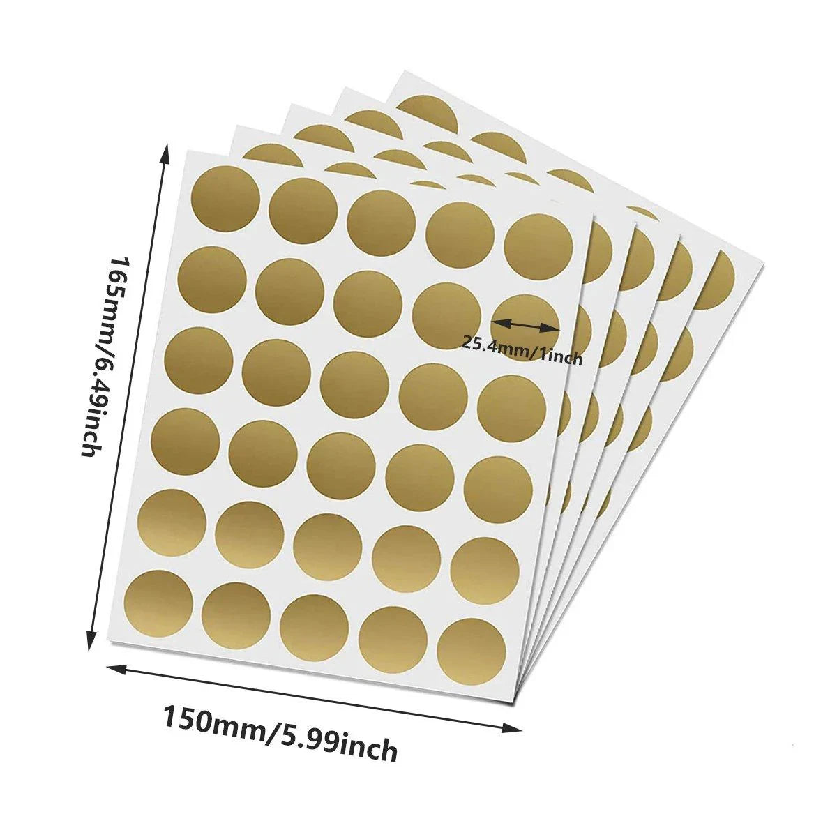 20 Sheets Round DIY Sticker Labels