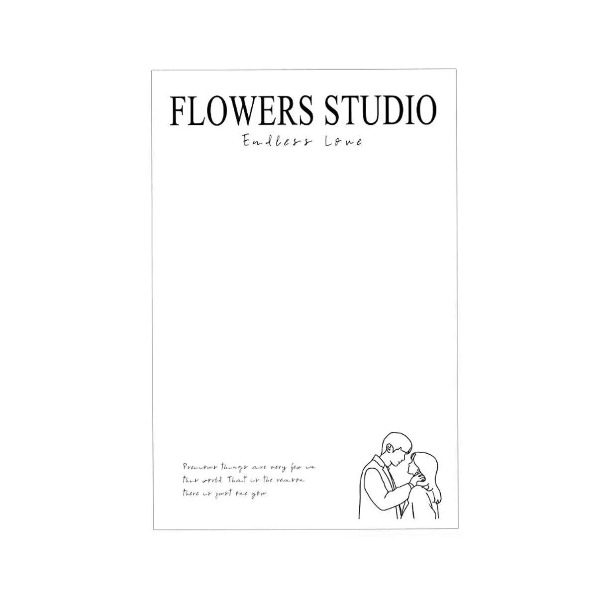 Wrapping Paper Floral Packaging 100 PCS