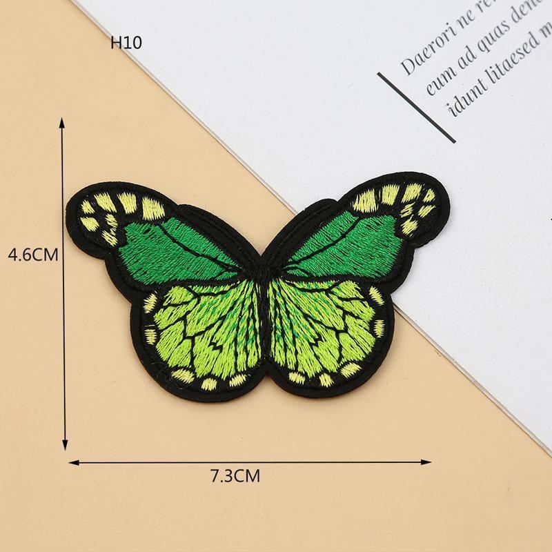 20PCS Colorful Butterfly Lace Embroidery Trims