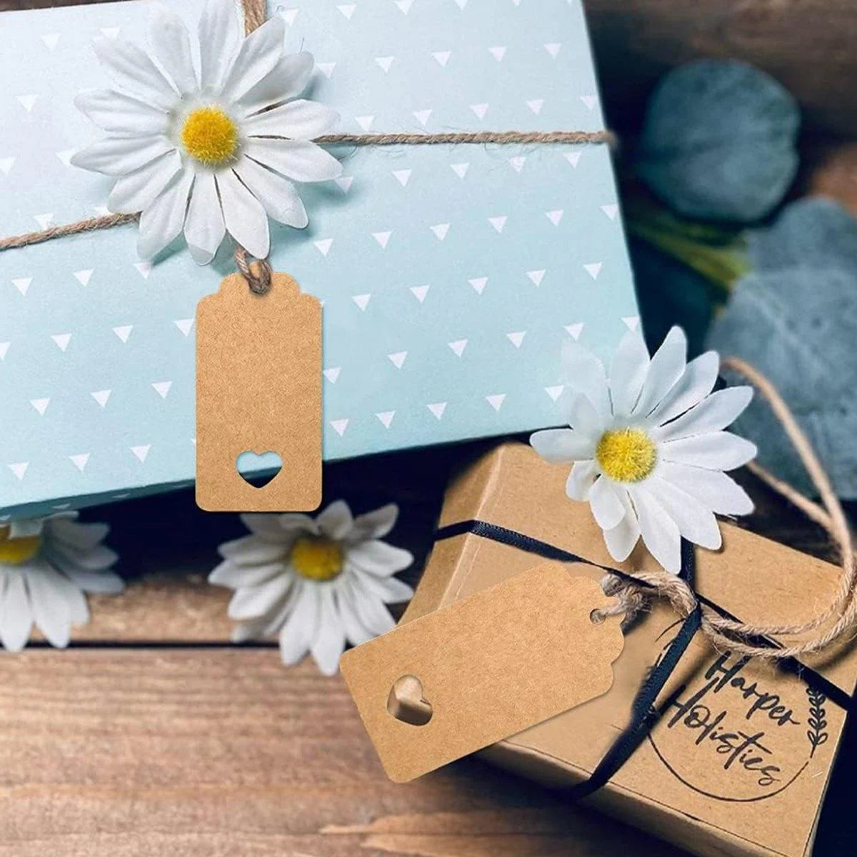Add a personal and heartfelt touch to your gifts and decorations with these charming Valentine's Day love tags.