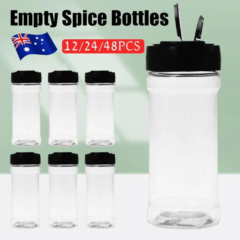 Plastic Spice Bottles 48PCS