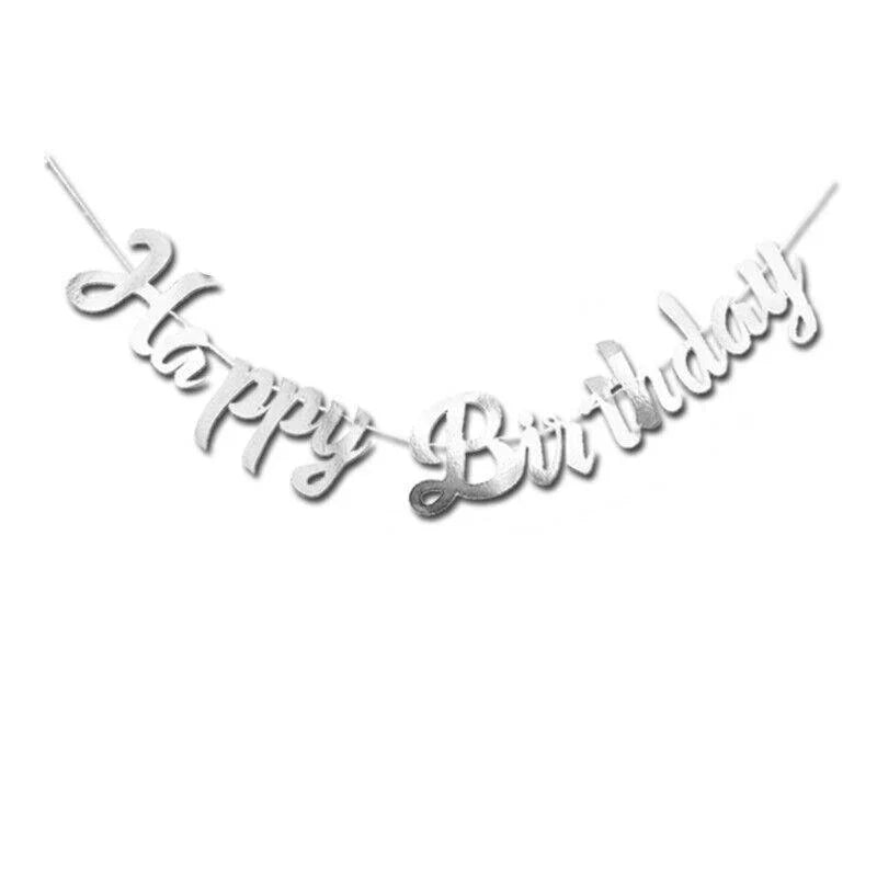 Happy Birthday Banner Party Decorations 3Colors 1PC