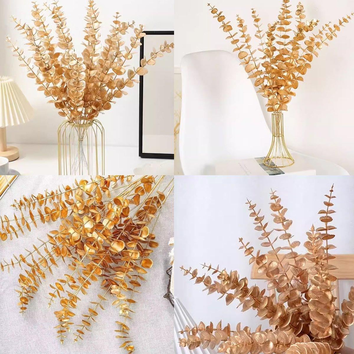 20PCS Eucalyptus Leaves Plastic