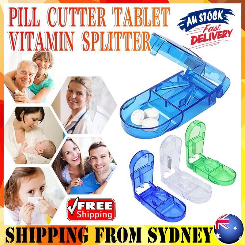 Portable Pill dispenser Storage Box Blue 1Pack